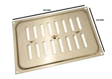 Polished Brass Hit &Amp; Miss Vent Ventilation Grille Cover 9 X 6 Inch Onestop