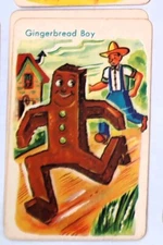 Vtg E.E Fairchild Rochester NY Old Maid Replacement Pair "Gingerbread Boy"