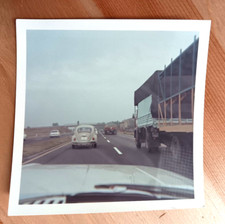 Vintage VW Volkswagen Beetle Freeway 1960s 70s Photograph Kodak Paper Europe 3.5