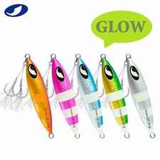 Flat Slow Pitch Fall Metal Lead Vertical Jigs Jigging Fishing Lure Tackle Glow  