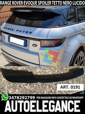 SPOILER POSTERIORE PER RANGE ROVER EVOQUE 2011-2015 NERO LUCIDO SPORTIVO 0191
