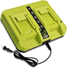 OP401 40 Volt Dual Charger for Ryobi 40V Lithium Battery Rapid Charger