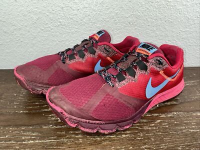 Nike Shoes Womens 8.5 Air Zoom Wildhorse 2 Running Sneakers Red 654442-600