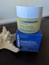 OLE HENRIKSEN Dewtopia 5 Acid AHA Firming Night Creme 1.7 oz 50 ml NIB