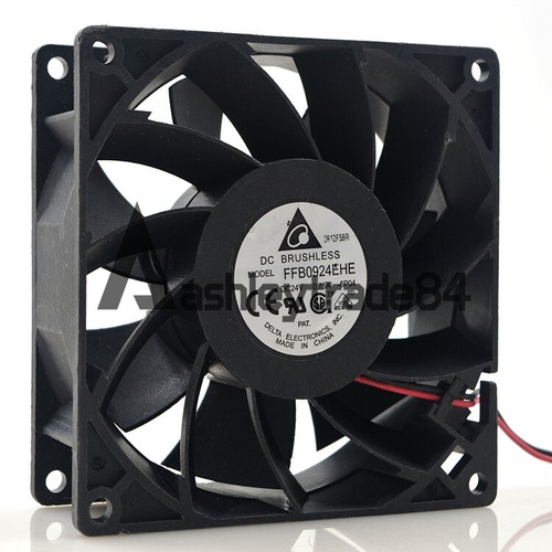 One Delta FFB0924EHE 9238 24V 0.75A 9CM 2-wire inverter cooling fan - Afbeelding 3 van 3