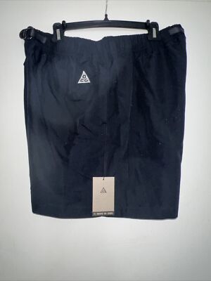 Nike ACG Trail Shorts Outdoor Hiking Zip Pocket CZ6704-014 Black