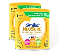 2 Similac Neosure Powder Formula 13.1.oz  Cans  for Premature  - Exp 2026+