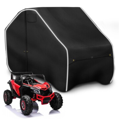 Zenicham Fade and Tear Resistant UTV Cover with Reflective Strips134Lx70Wx75H In