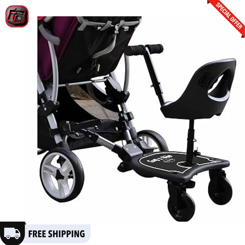 Acogedor asiento y soporte para cochecito Englacha 2 en 1 X Rider negro Foto 2 de 4