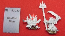 Games Workshop Warhammer Skarsnik and Gobbla Goblin Squig OOP Metal Orcs GW 1993