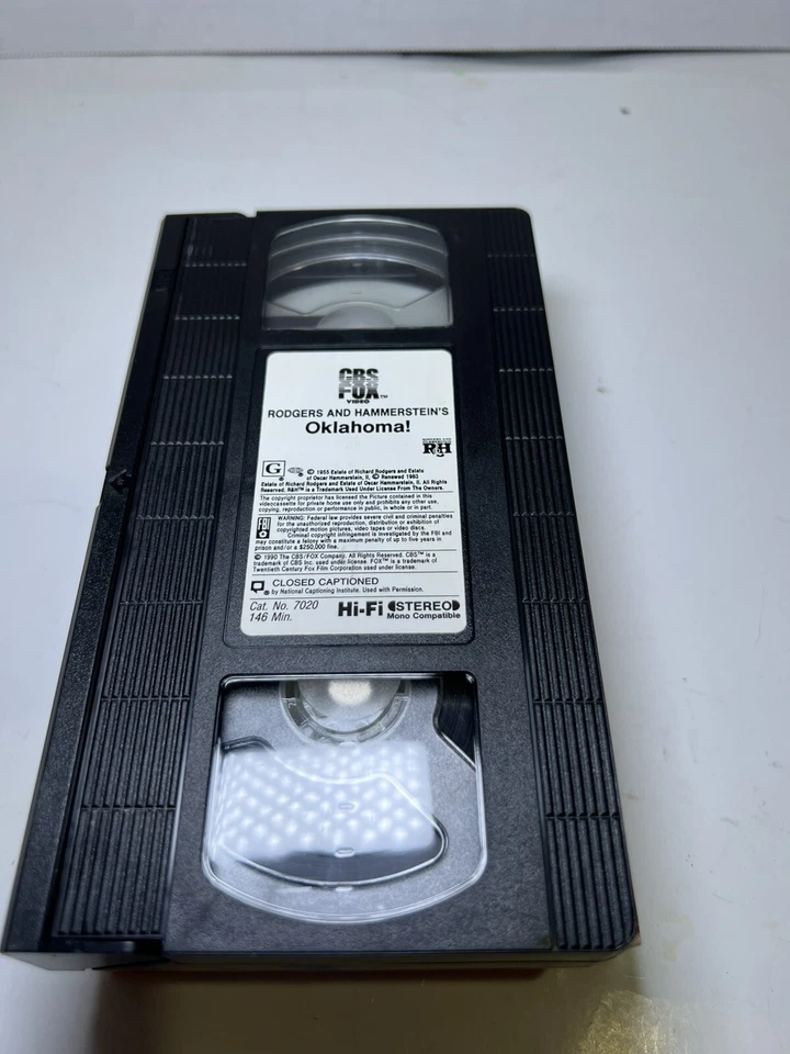 Oklahoma Rodgers Hammerstein Golden Anniversary Edition Movie VHS Tape GOOD 1955 - Image 4 of 4