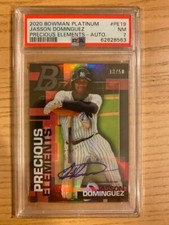 2020 Bowman Platinum Precious Elements JASSON DOMINGUEZ AUTO #PE-19  #/50 PSA 7