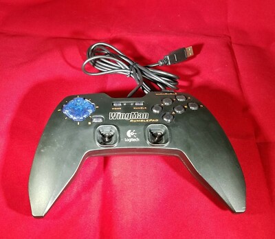 Logitech WingMan RumblePad Wired USB PC Gaming Controller Missing Joysticks Pads