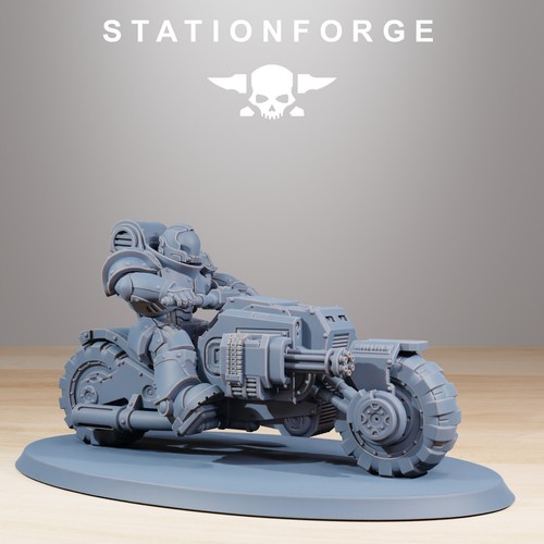 Socratis Bikers x3, Space Division, Marine Core, Stationforge, Legion Outriders - Picture 5 of 12