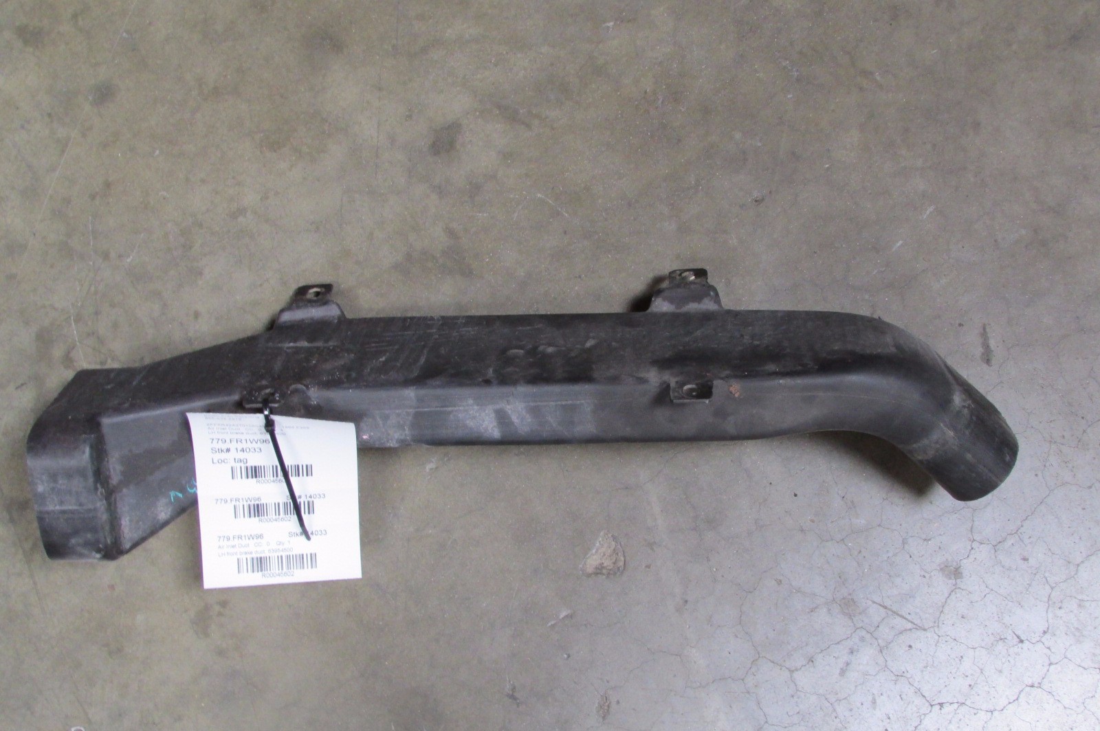 Ferrari 355, LH, Left Front Brake Air Inlet Duct, P/N 63954500
