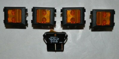QTY (5) Rocker Power Switch - Arrow England- 2500HA21E-A | eBay