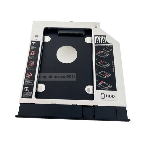 2nd 2.5 HDD SSD hard drive Caddy Bezel Bracket for Acer E1-510G E1-570G E1-572G