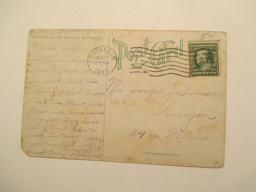 Topeka Kansas Postcard Santa Fe Railroad shops Machine shop 1910 KS - Bild 2 von 2