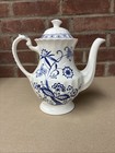 Vintage Meakin Staffordshire Blue Nordic Tea Pot England  — photo 3