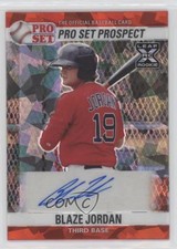 2021 Leaf Pro Set Metal 1990 Base Red Crystals Blaze Jordan #PS0-BJ1 Auto uk2