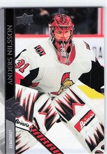 2020-21 Upper Deck #381 Anders Nilsson Ottawa Senators