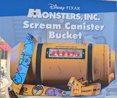 Disney Parks Monster Inc Scream Canister Popcorn Bucket Container Sound New  2026 | eBay