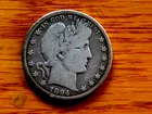 Better Date Original Problem Free Very Good 1894-P Barber Silver Half Dollar P1