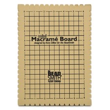 Mini Macrame Board, 7.5 x 10.5 inches, 0.5-inch-Thick Foam, 6 x 9 Grid for Me...