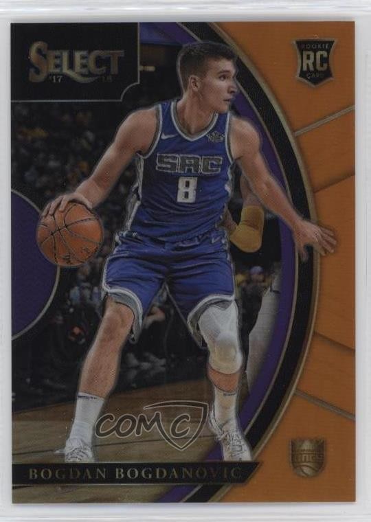 2017-18 Panini Select Concourse Orange Prizm 2/75 Bogdan Bogdanovic #57 qe3