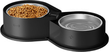 Stainless Steel Dog Bowl Set, 304 Metal Dual Food  Water Bowls for Dogs  Cats