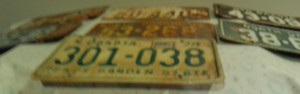 North Dakota state car license tag plate vintage metal 1951 1955 1957 1974 lot 7