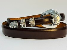 Sterling Silver .925 Fully Hand Made Ranger Belt Buckle 35-36 Maida's