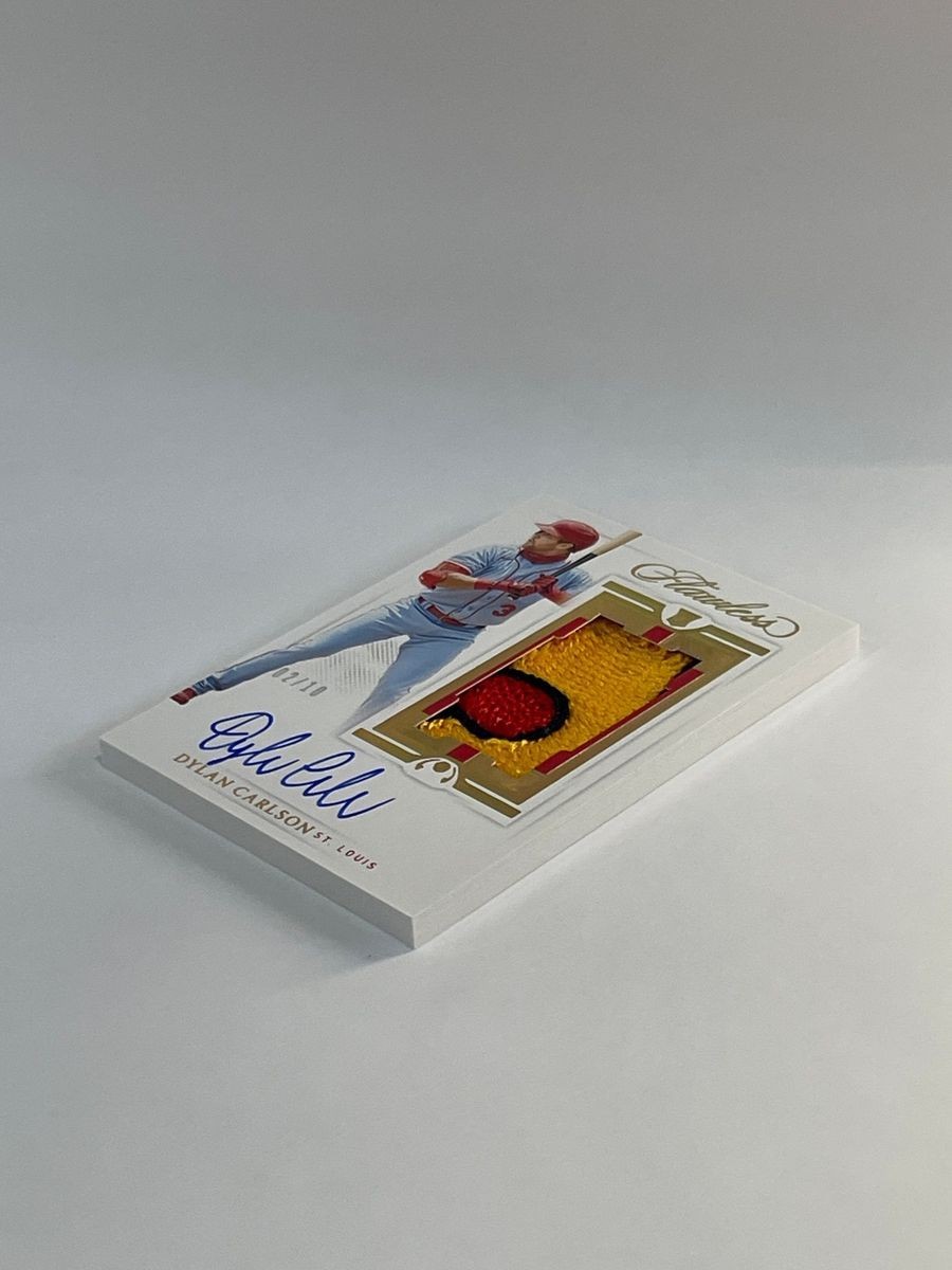 Dylan Carlson Flawless RPA-DC 2021 Flawless Baseball Relic Auto 02/10 view 5