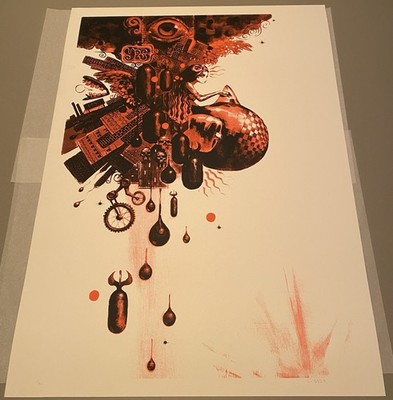 Muse Of The World Red Edition x Glenn Barr Art Printed Signed Numbered X/25