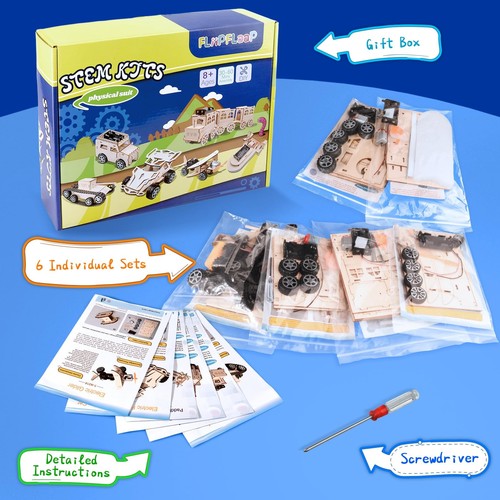 6-in-1 STEM Kits for Kids Age 8-12, Educational STEM Toys for Boys and Girls,... - Picture 7 of 7