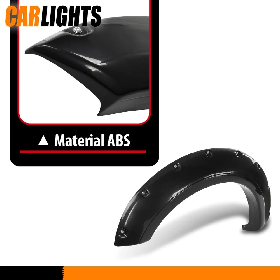Fits 2017-2020 Ford F-250 F-350 Super Duty Paintable Pocket Rivet Fender Flares Foto 4 de 4