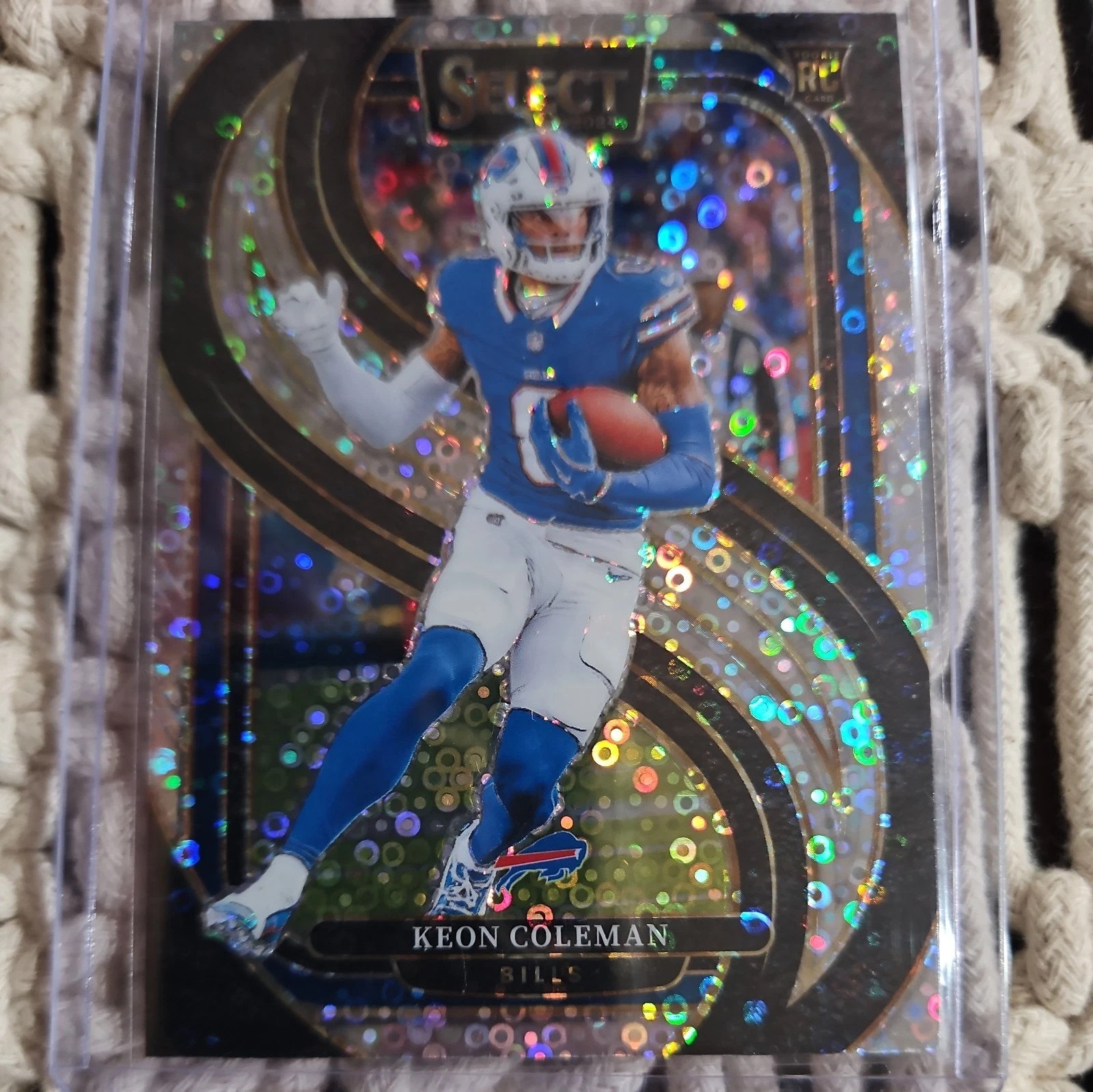 2024 Select H2 Keon Coleman Premier Level Disco RC Buffalo Bills card#153