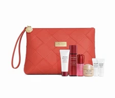 Shiseido Benefiance Eye Cream Essence Serum Concentrate Red Bag 7-Pc Travel Set