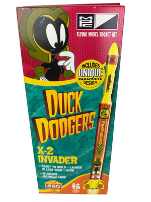 MPC - Duck Dodgers Daffy Duck X-2 Invader Flying Model Rocket Kit NEW
