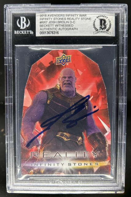 2018 Avengers Infinity War Josh Brolin D-C Infinity Stones Auto BGS Autogramm