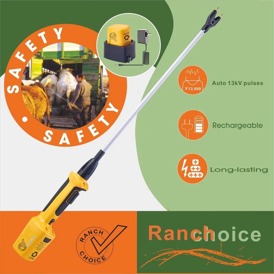 Rechargeable Livestock Prod for Cows Electric Cattle Prod for Cow Dog Prod An... - Image 3 of 4