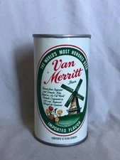Vintage Van Merritt Beer Pull Tab Beer Can Peter Hand Brewing Co; Good Condition