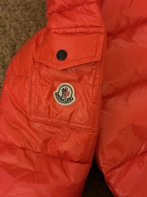 Moncler Maya Men's Red Puffer Coat Size 2 Medium Excellent Condition Authentic