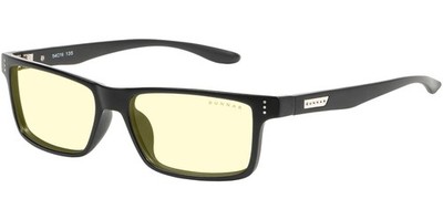 Gunnar Vertex Onyx Rectangle Blue Light Blocking Reading Glasses - 00101 3.0 54