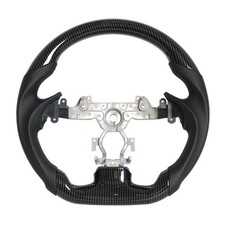 Hydro Dip Carbon Fiber Steering Wheel For Infiniti G37 G37x G35 G25 07-15 Black