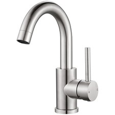 Modern Basin Mixer Tap 360° Swivel Bathroom Sink Taps Stainless Steel Single