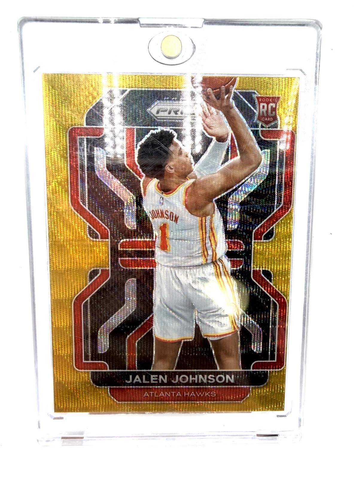 2021 Panini Prizm Gold Wave Prizm Jalen Johnson #305 /10 Rookie