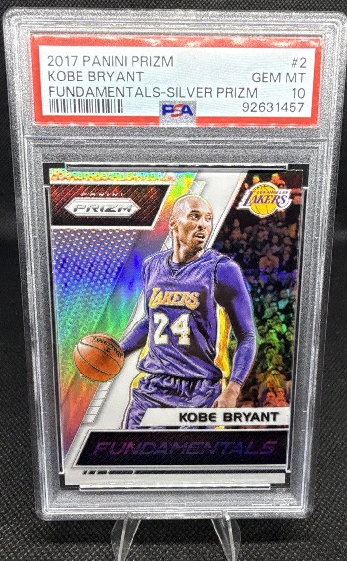 2017-18 Panini Prizm - Fundamentals Kobe Bryant #2 Silver Prizm PSA 10