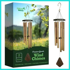 Nature’s Melody Premiere Grande Tunes Wind Chimes – Outdoor Windchime with 6 ...