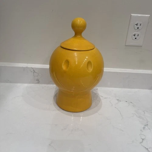 McCoy Pottery Smiley Happy Face Cookie Jar